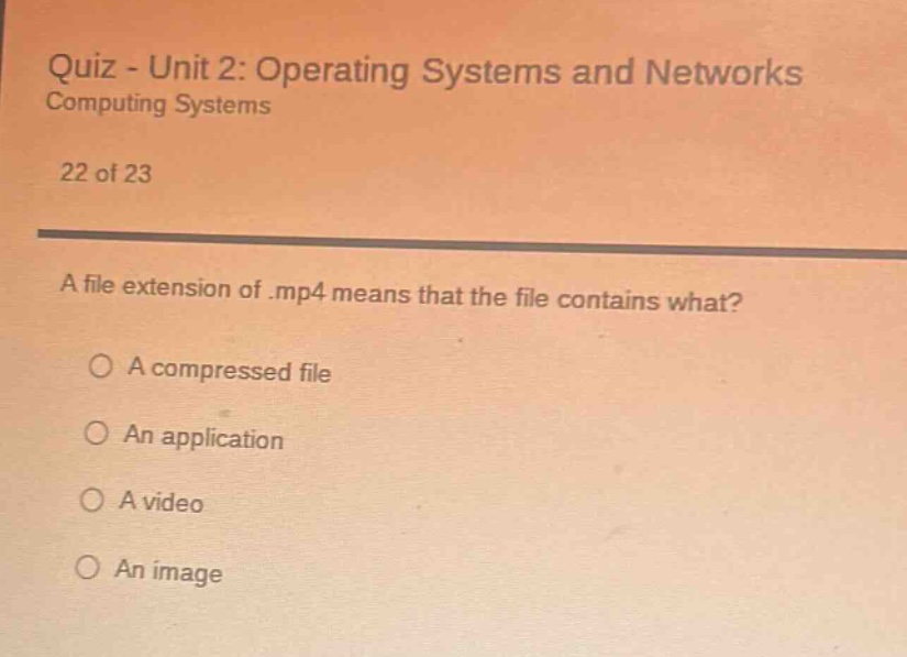 quiz - unit 2: operating systems and networks computing systems 22 of 2…