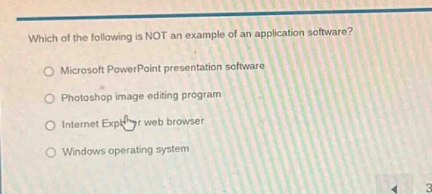 which of the following is not an example of an application software? mi…