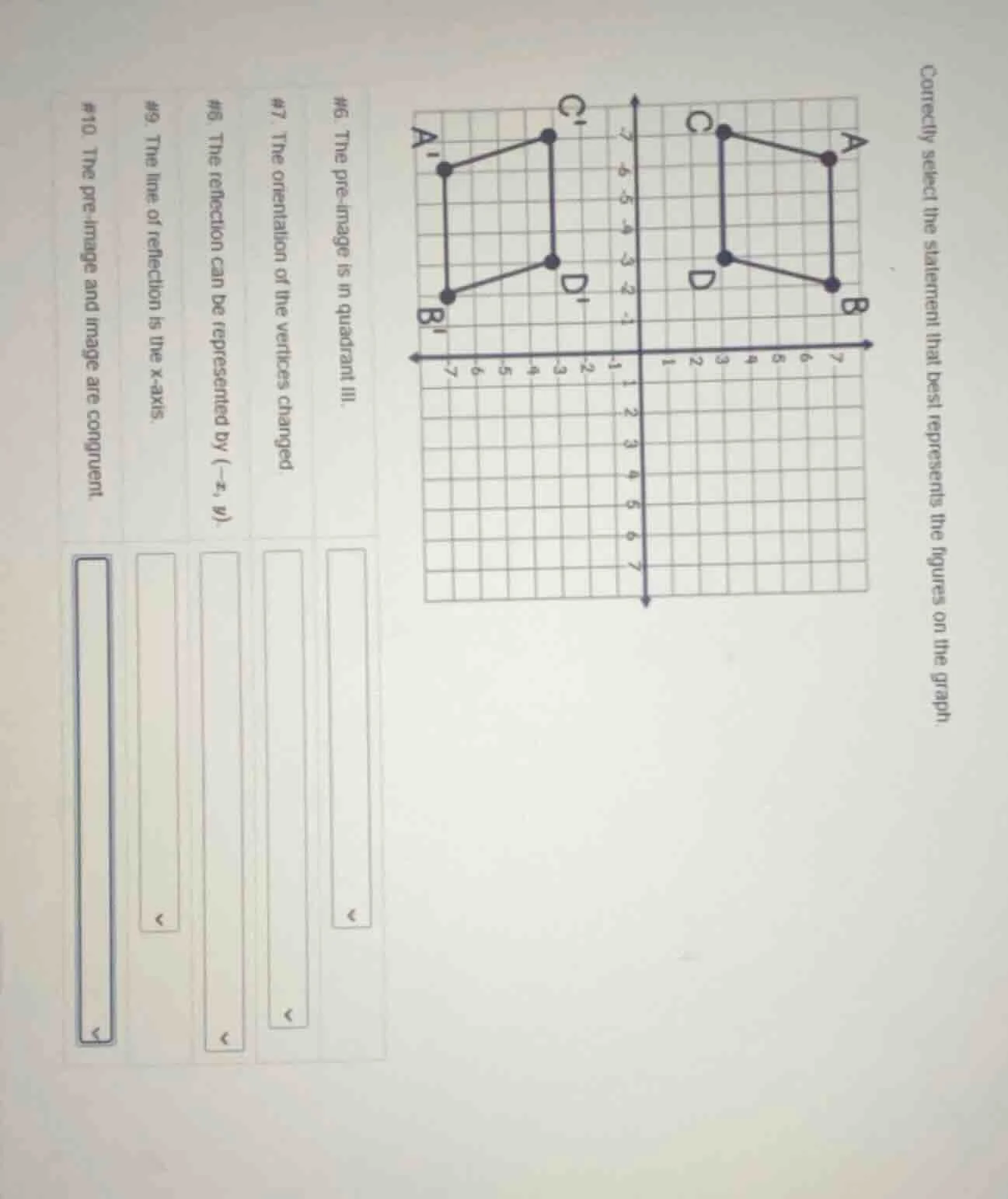 correctly select the statement that best represents the figures on the …