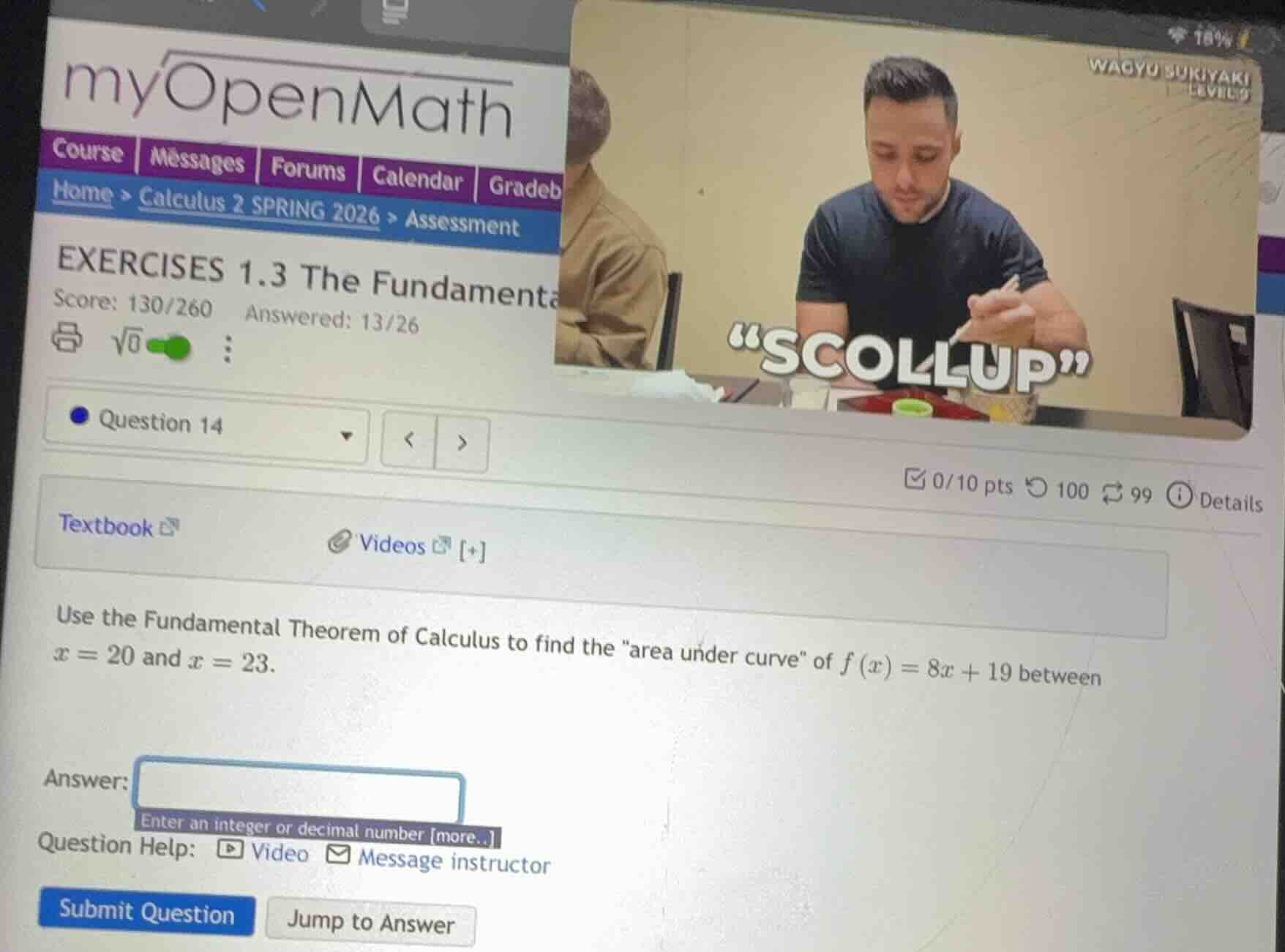 use the fundamental theorem of calculus to find the \area under curve\ …