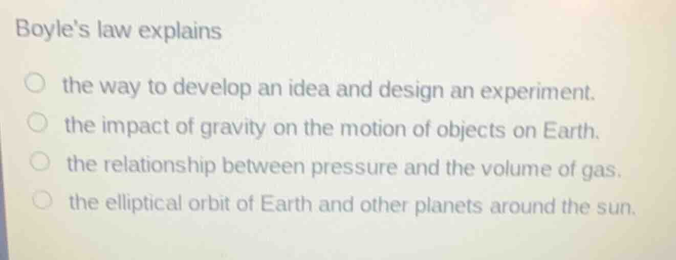 boyles law explains the way to develop an idea and design an experiment…
