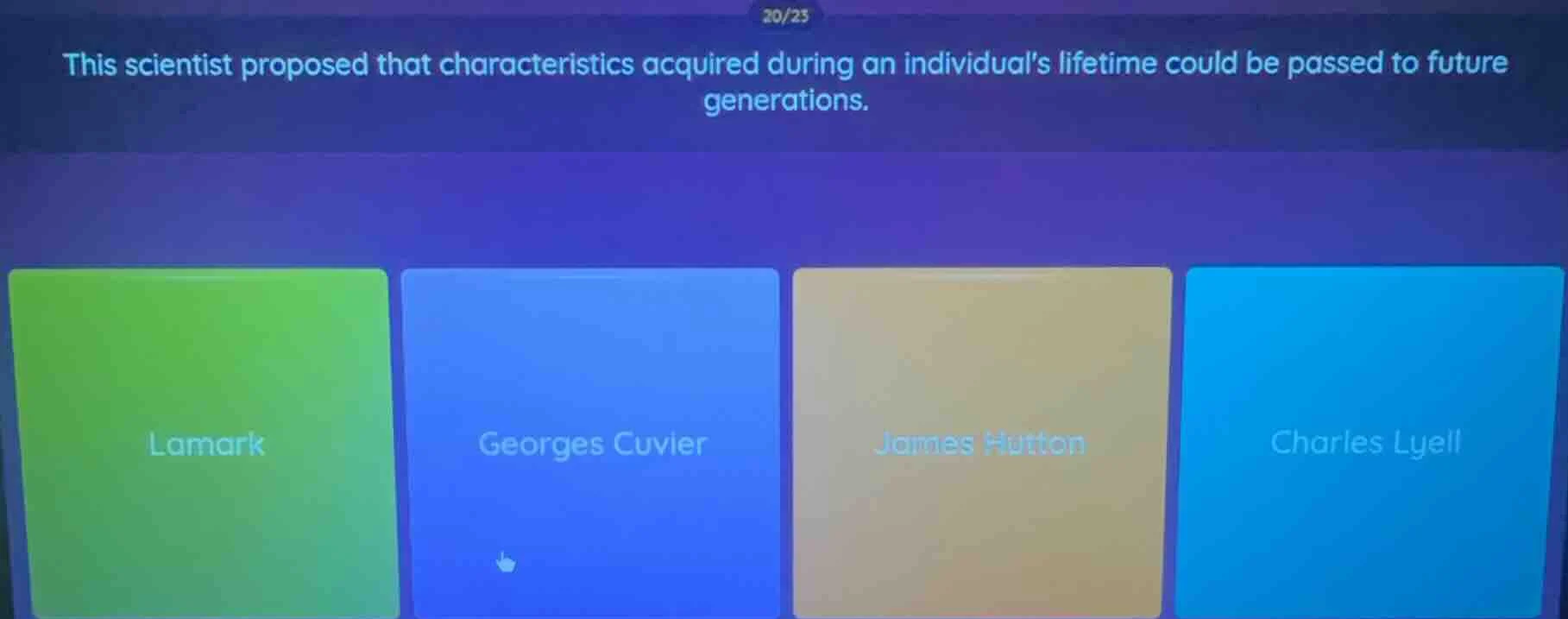 this scientist proposed that characteristics acquired during an individ…