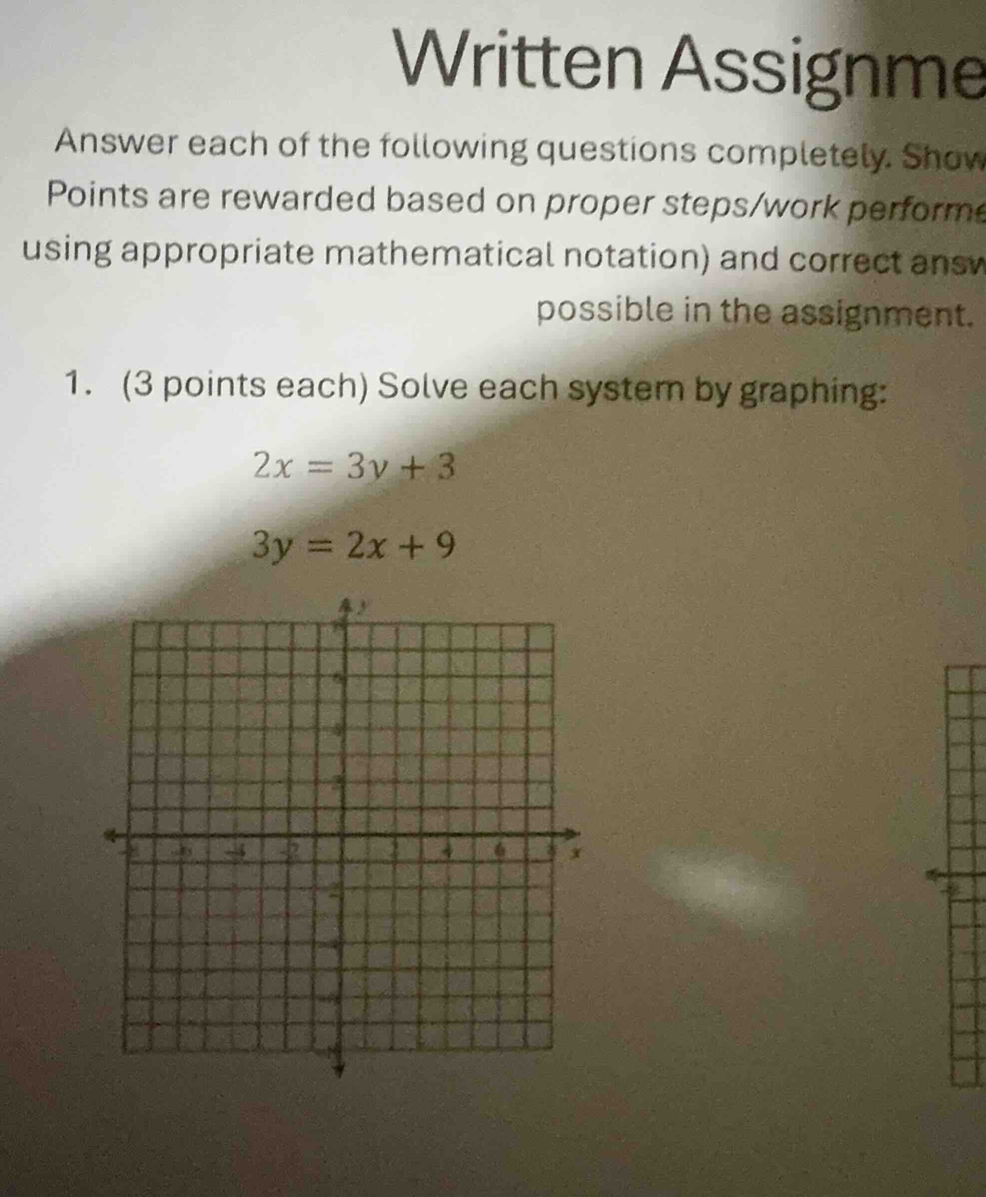 written assignme answer each of the following questions completely. sho…