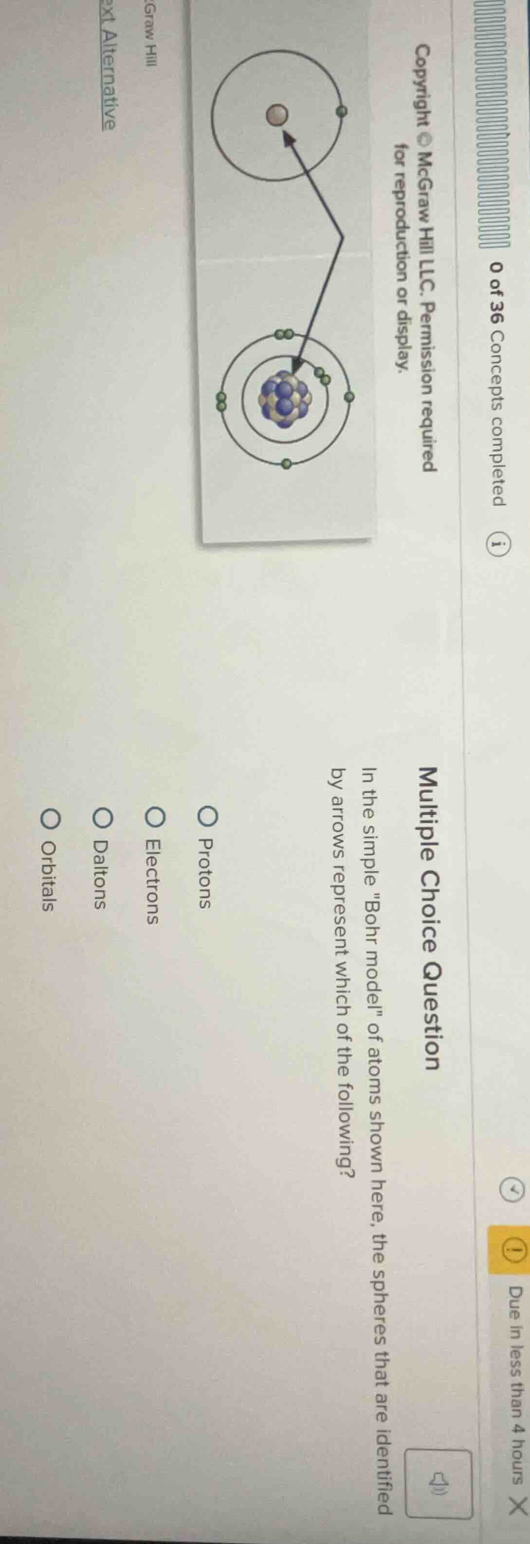 multiple choice question in the simple \bohr model\ of atoms shown here…