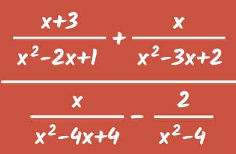 the image contains two rational expression operations: 1. addition: \\(…
