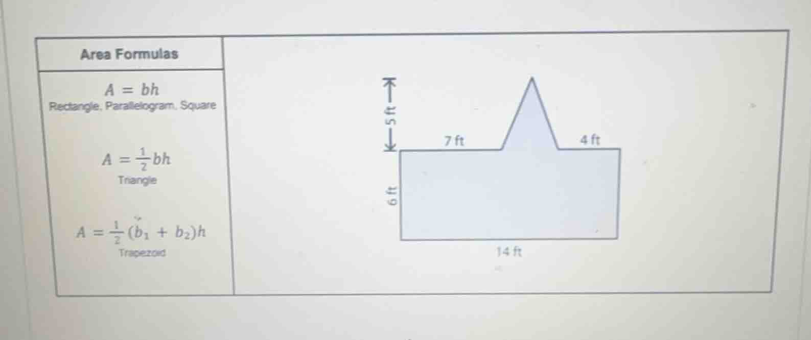 area formulas a = bh rectangle, parallelogram, square a = \\frac{1}{2}b…