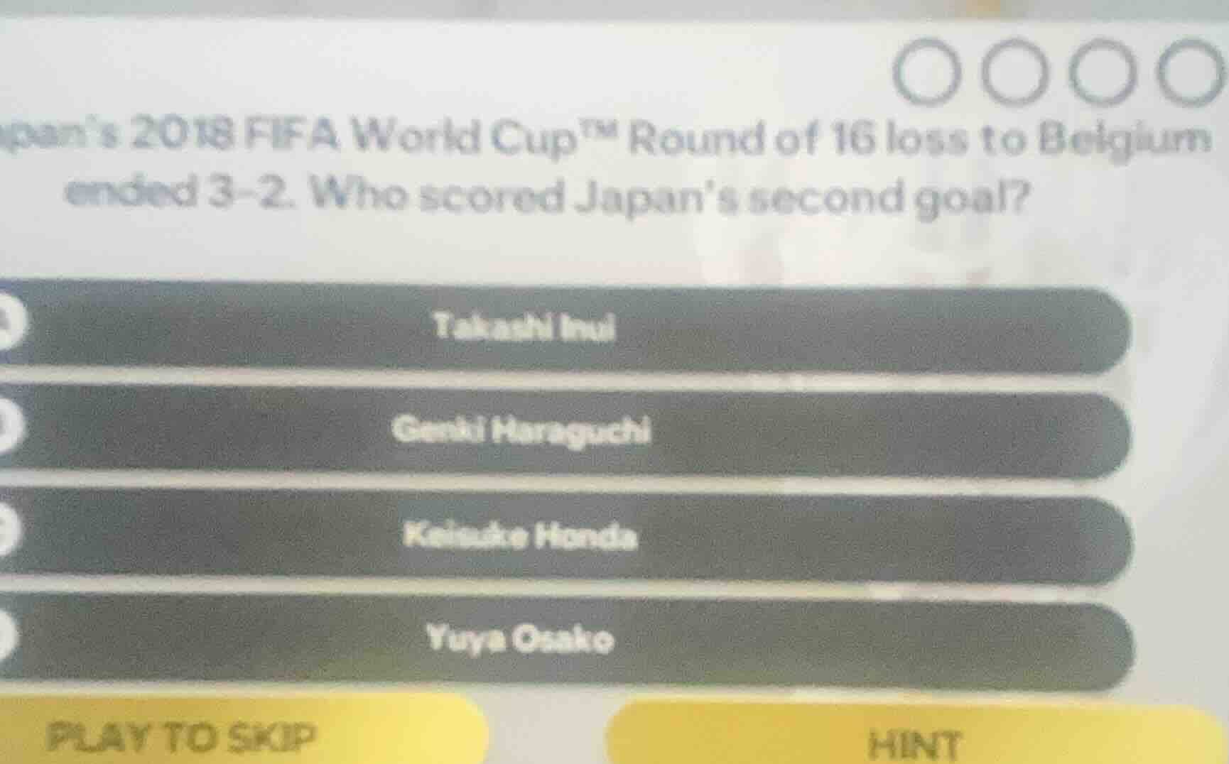 japan’s 2018 fifa world cup™ round of 16 loss to belgium ended 3 - 2. w…
