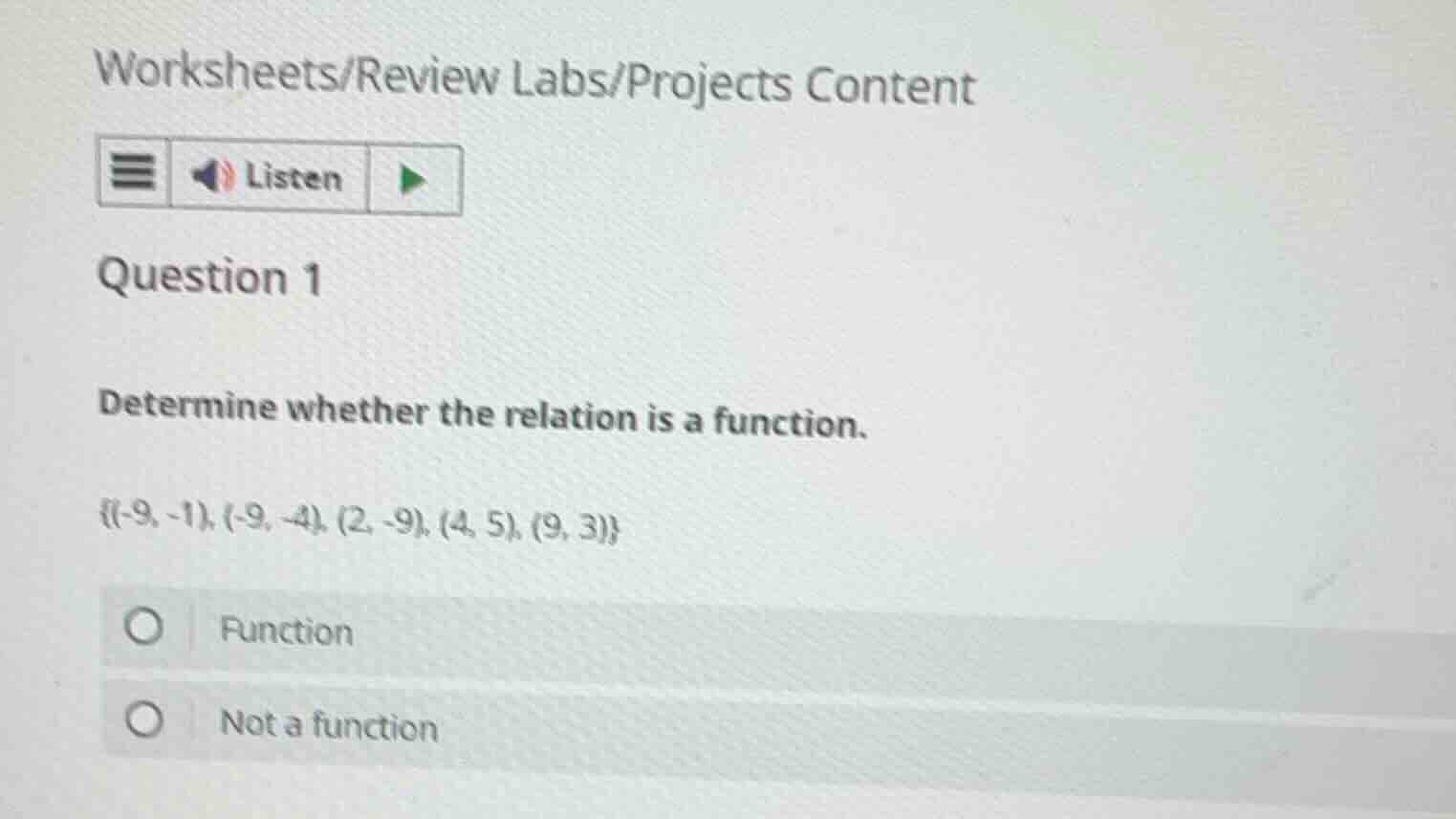 worksheets/review labs/projects content question 1 determine whether th…