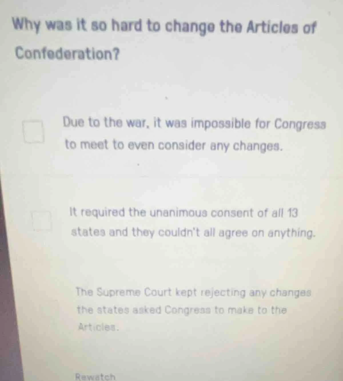why was it so hard to change the articles of confederation? due to the …