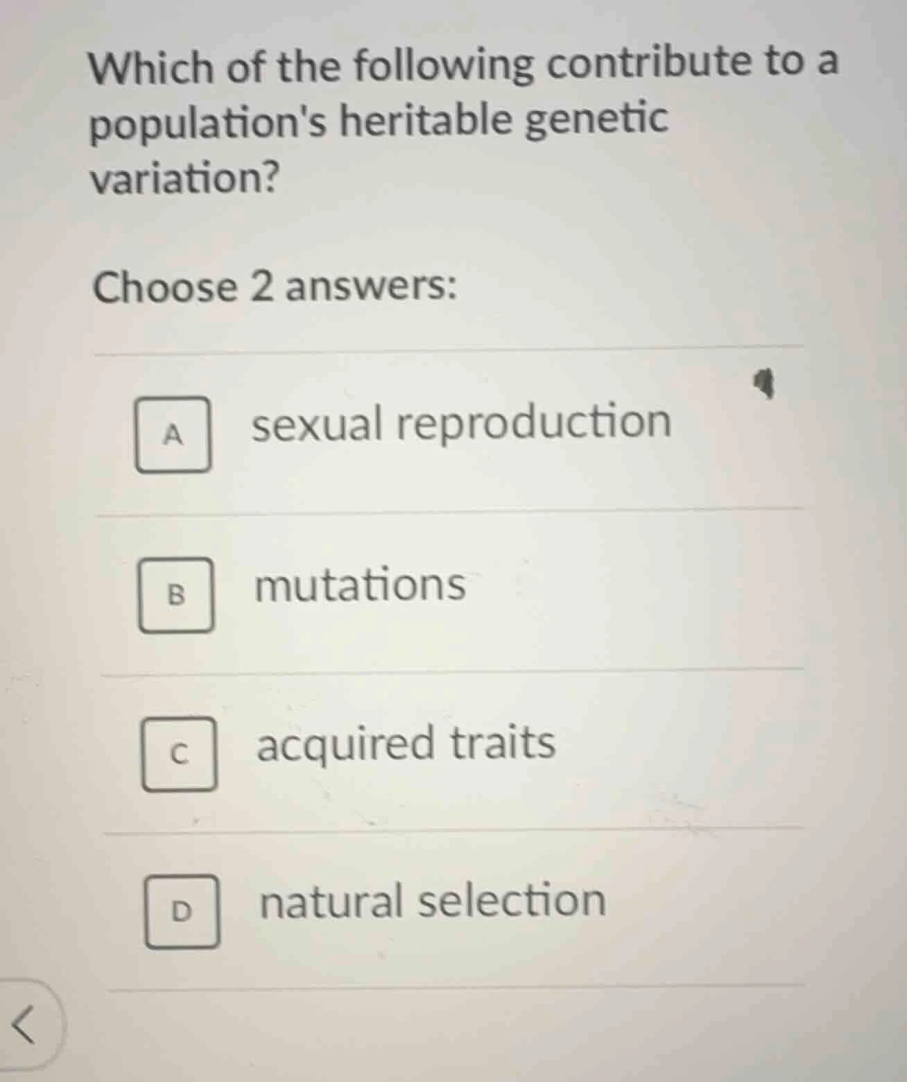 which of the following contribute to a populations heritable genetic va…