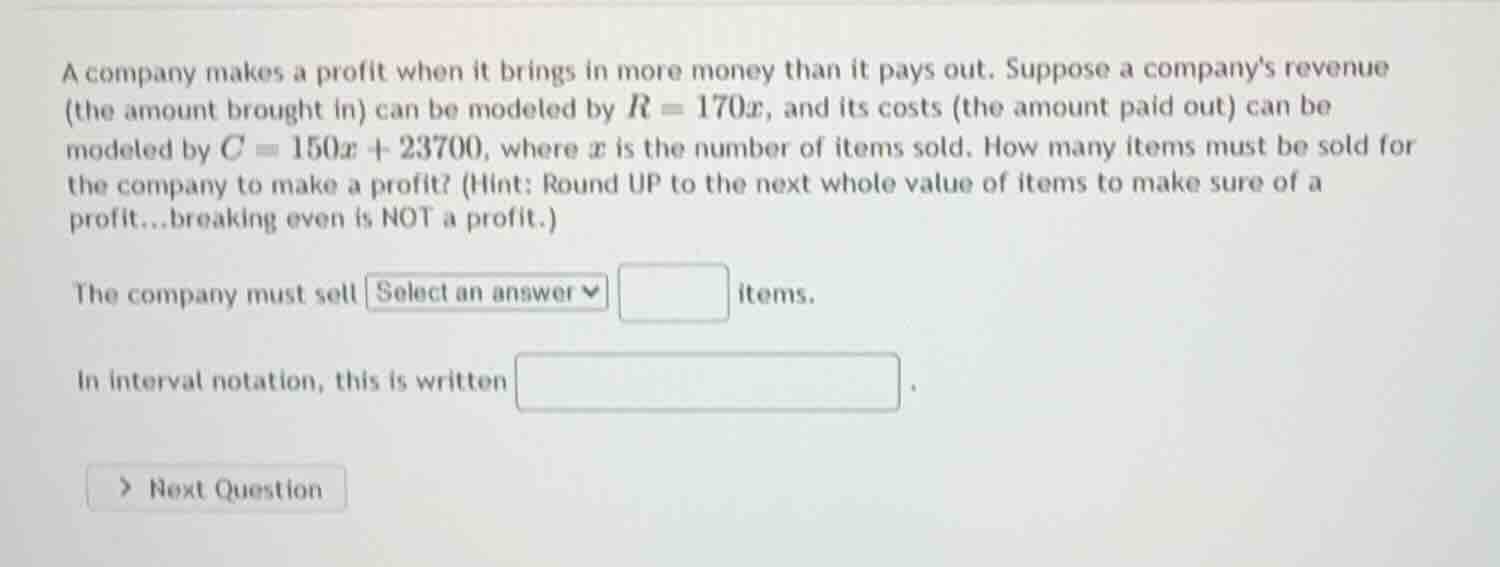 a company makes a profit when it brings in more money than it pays out.…