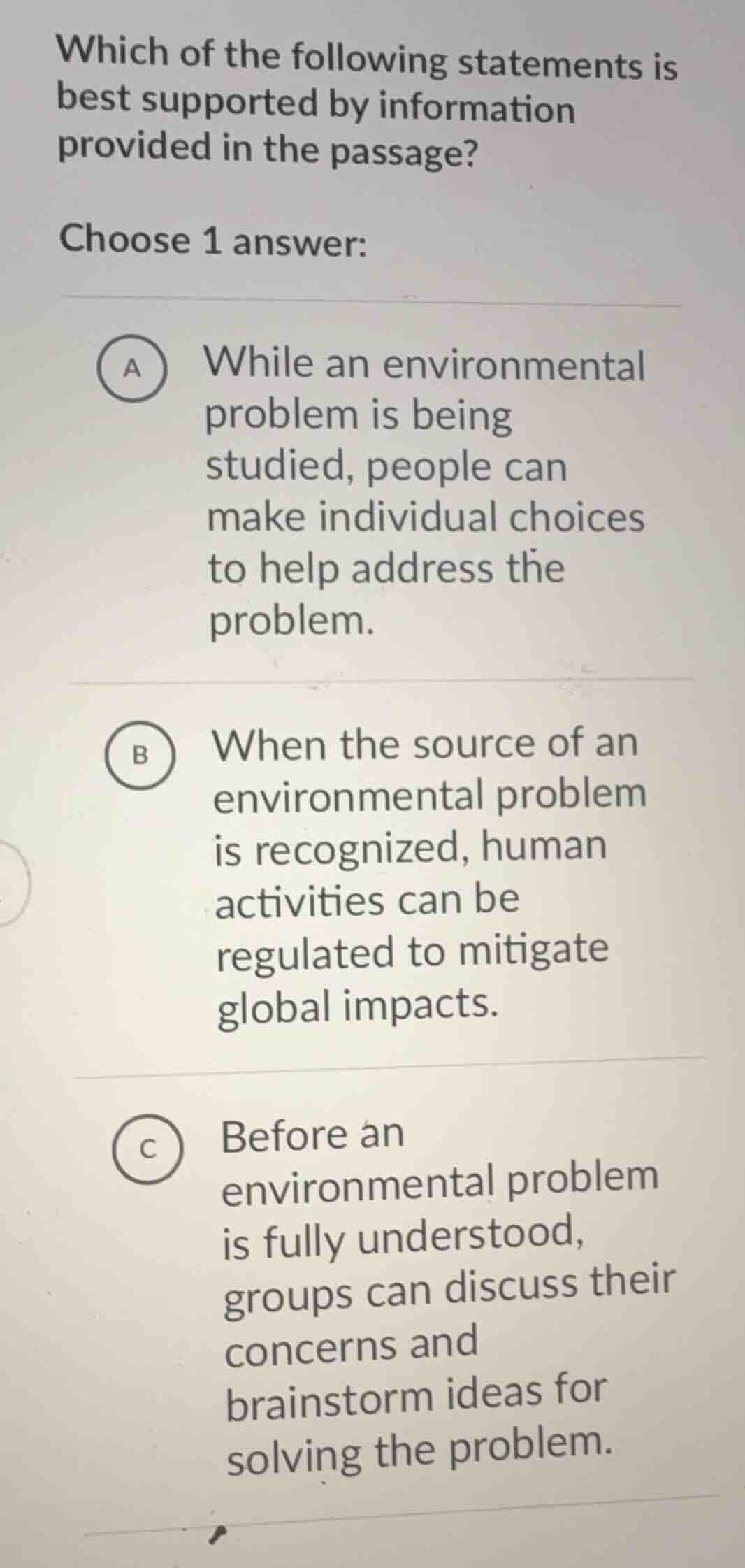 which of the following statements is best supported by information prov…