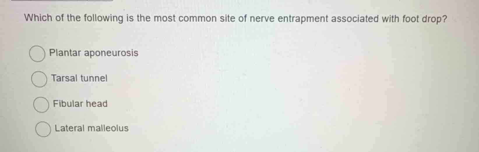 which of the following is the most common site of nerve entrapment asso…