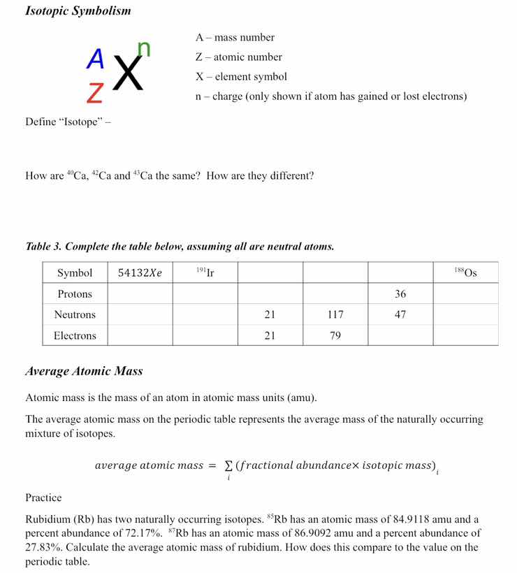 isotopic symbolism \\(\\ce{^{a}_{z}x^{n}}\\) a – mass number z – atomic…