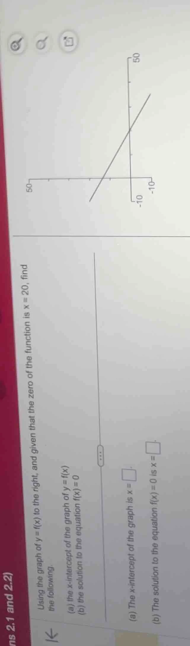 using the graph of ( y = f(x) ) to the right, and given that the zero o…