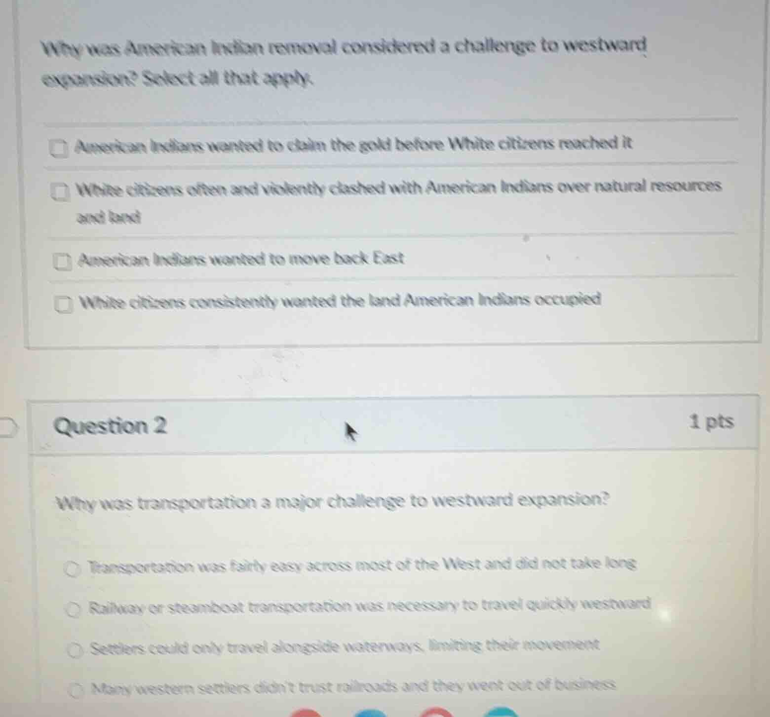 why was american indian removal considered a challenge to westward expa…