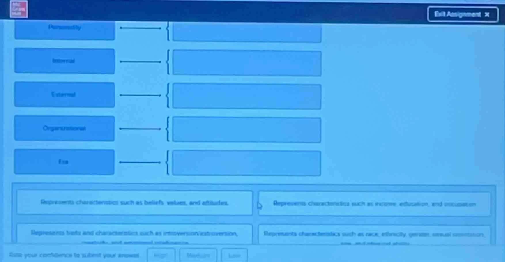 personality internal external organizational era represents characteris…