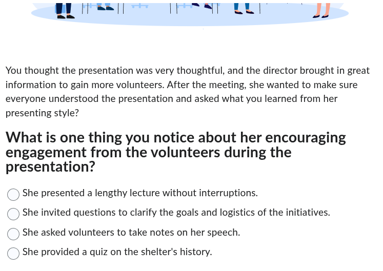 you thought the presentation was very thoughtful, and the director brou…