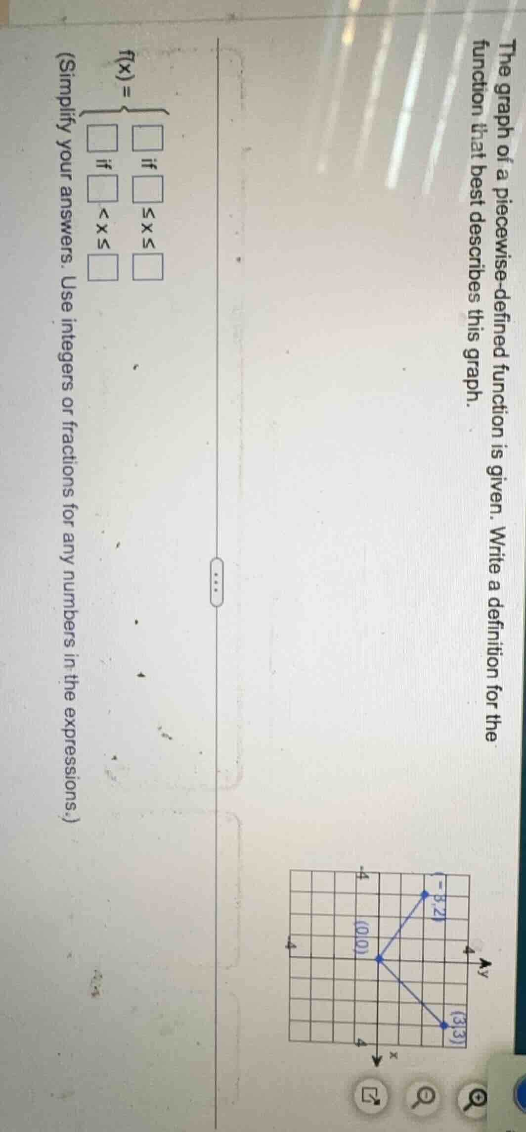 the graph of a piecewise - defined function is given. write a definitio…