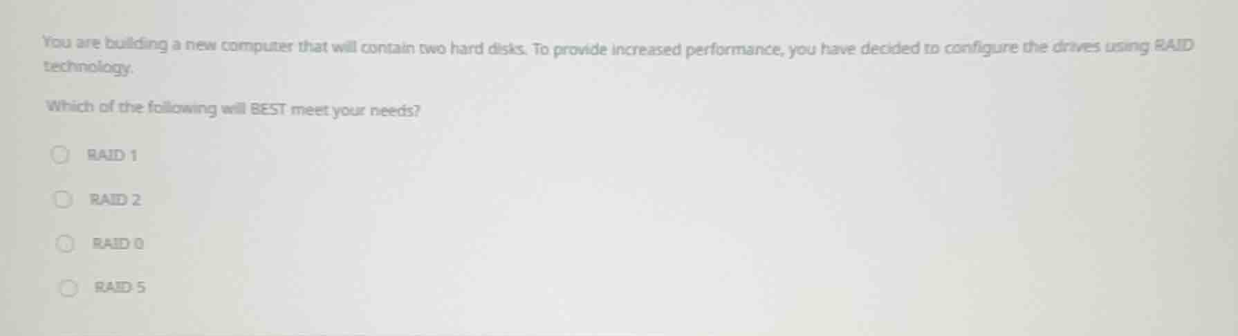 you are building a new computer that will contain two hard disks. to pr…