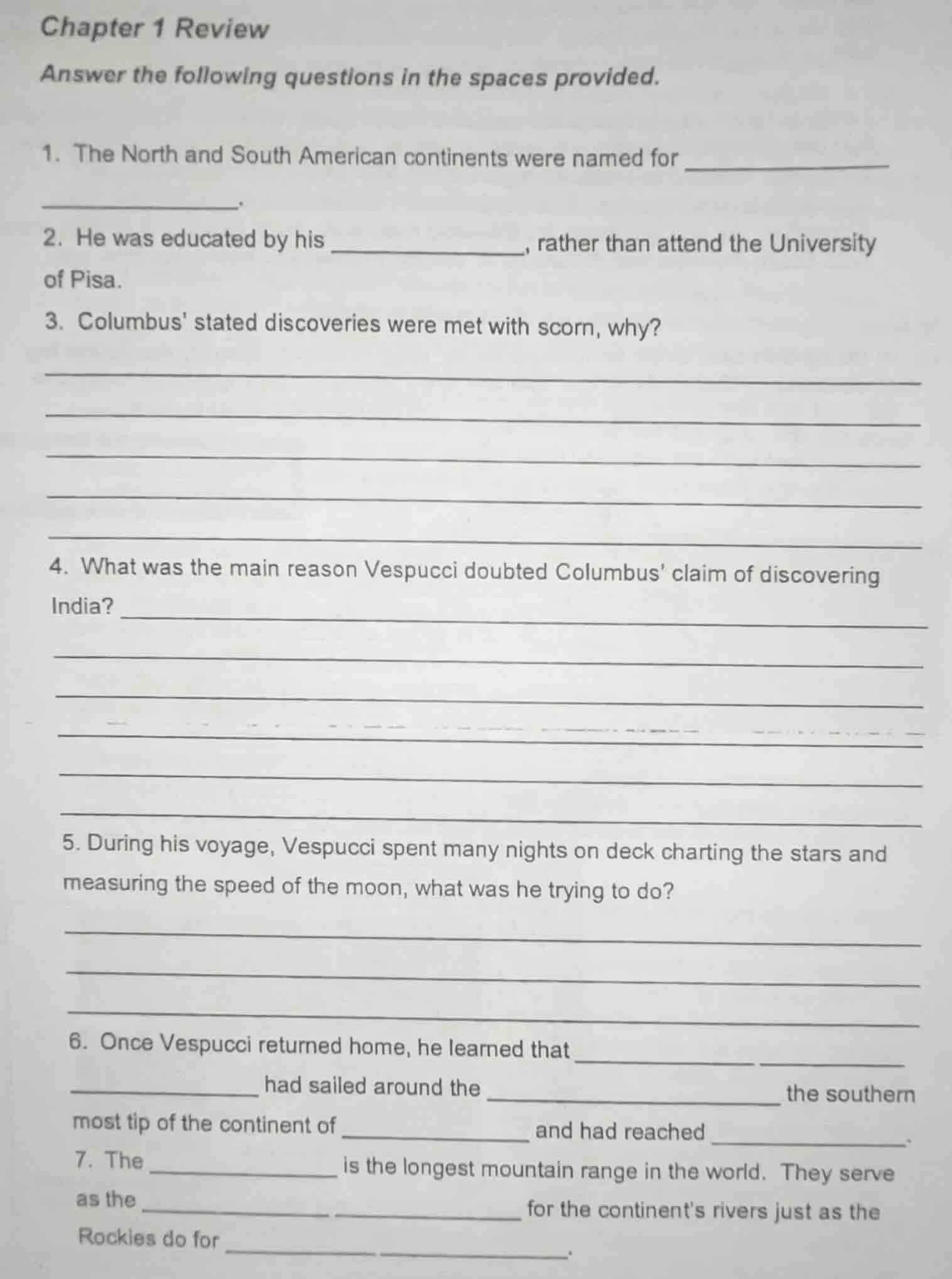 chapter 1 review answer the following questions in the spaces provided.…