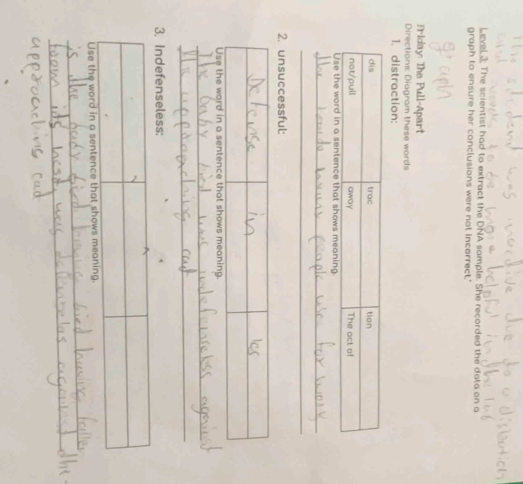 irrdy: the pull - apart directions: diagram these words 1. distraction:…