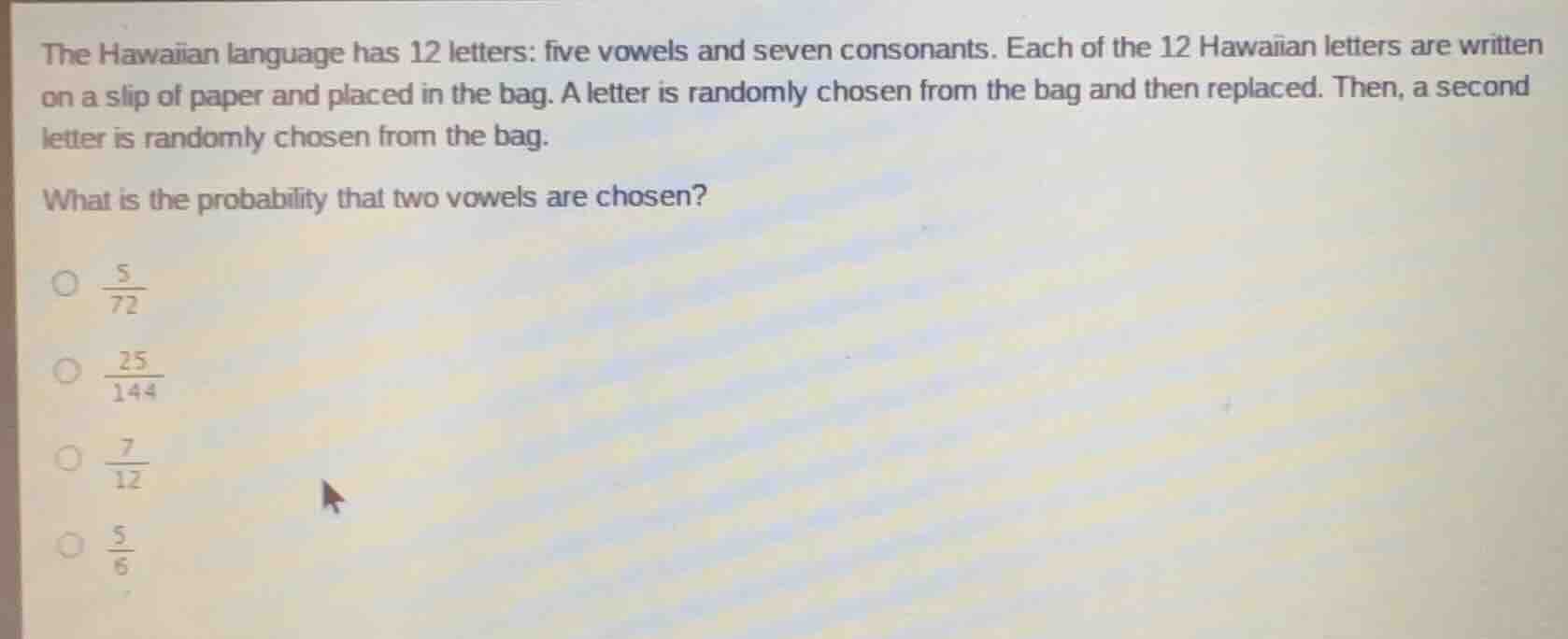 the hawaiian language has 12 letters: five vowels and seven consonants.…