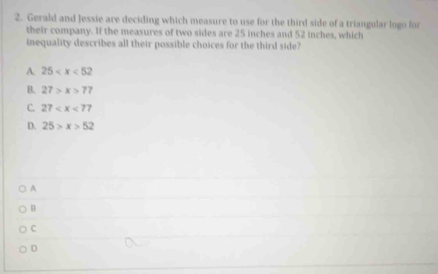 2. gerald and jessie are deciding which measure to use for the third si…