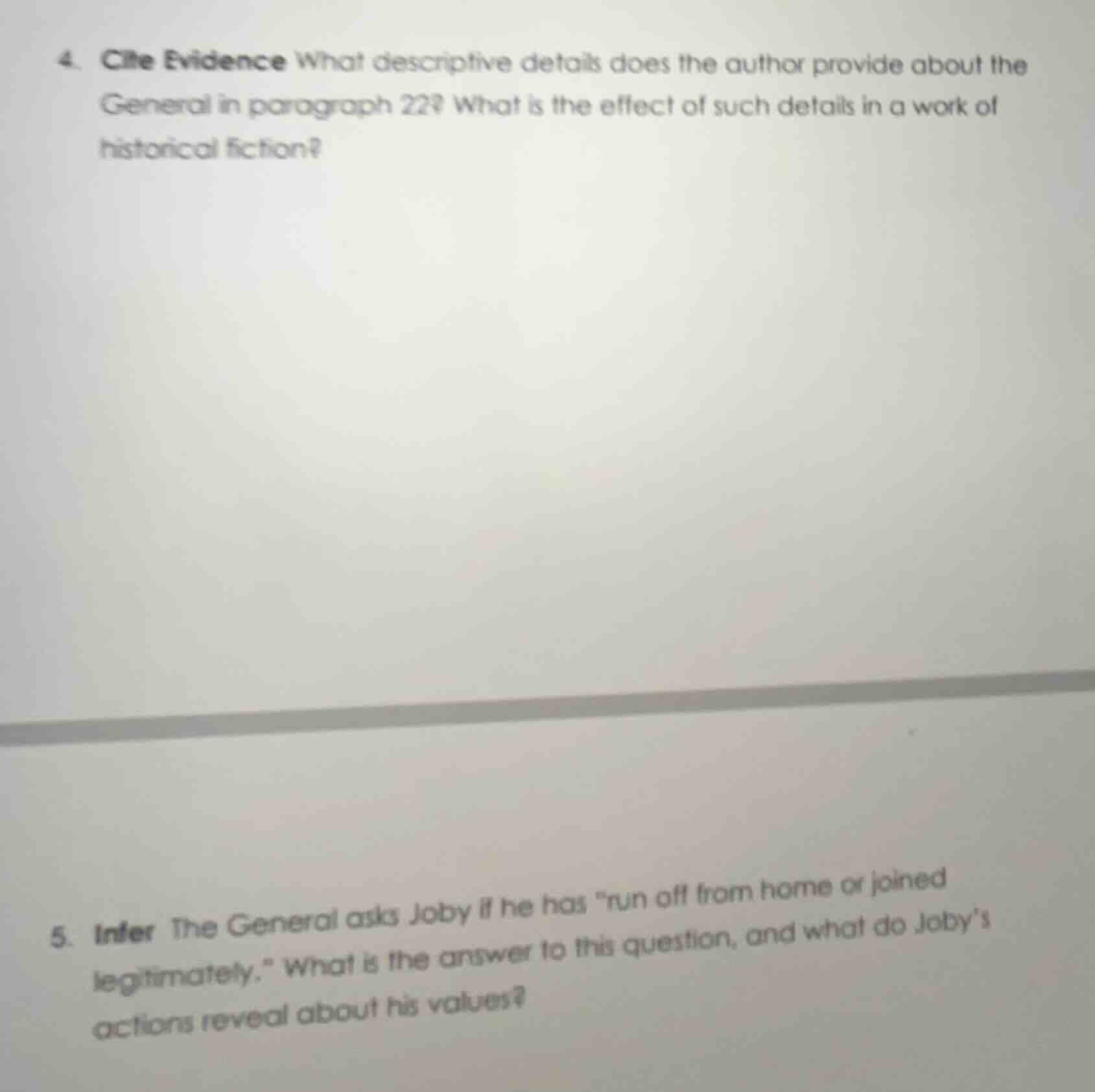 4. cite evidence what descriptive details does the author provide about…