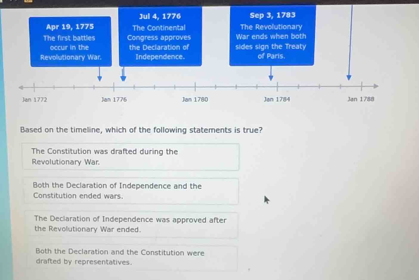 apr 19, 1775 the first battles occur in the revolutionary war. jul 4, 1…