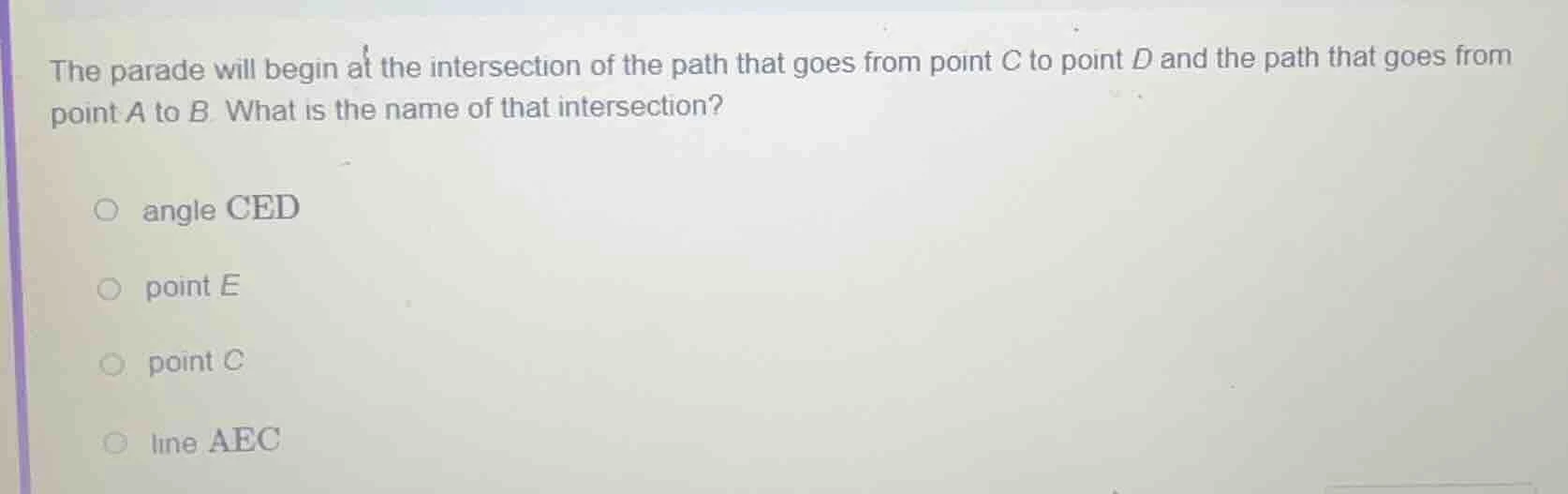 the parade will begin at the intersection of the path that goes from po…