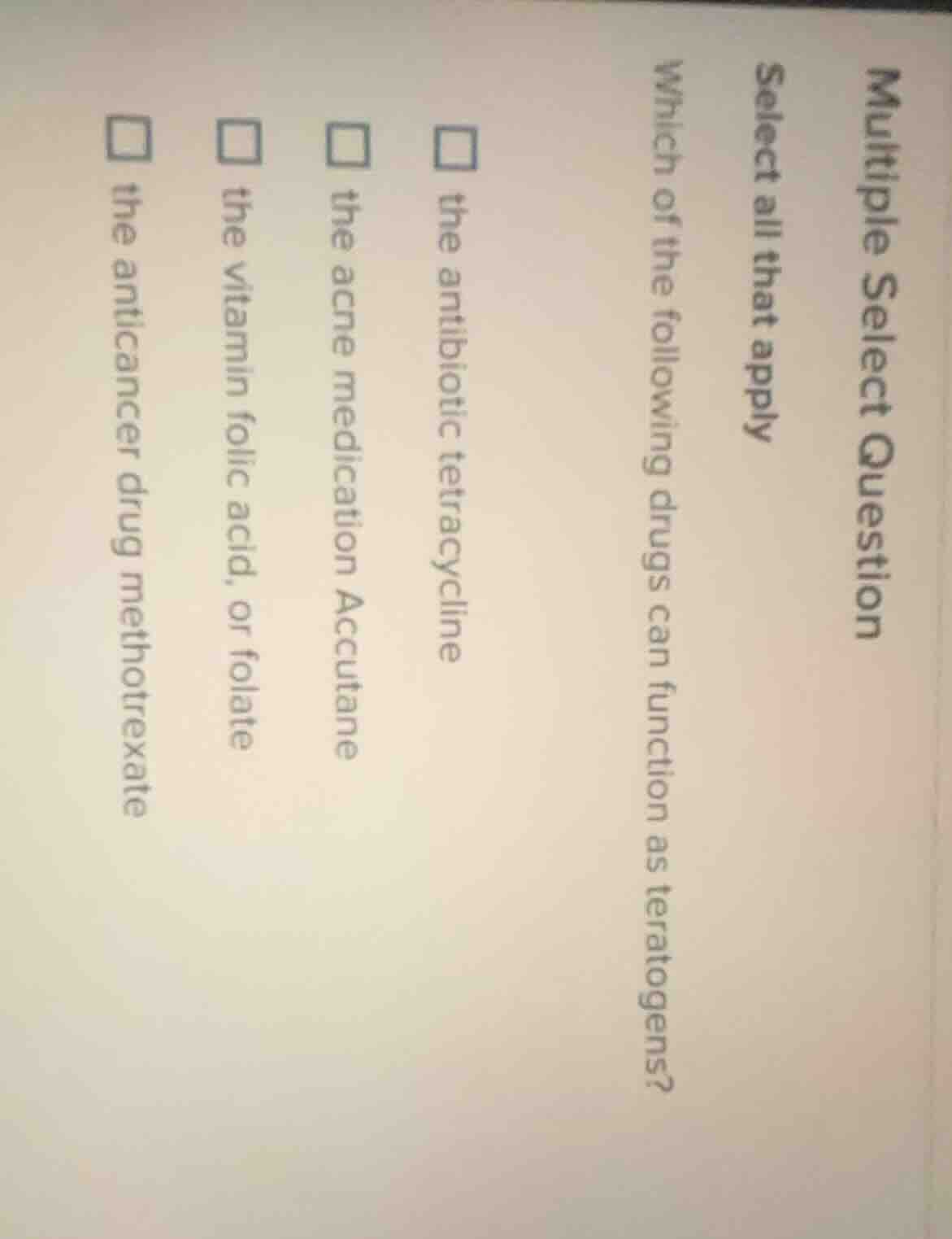 multiple select question select all that apply which of the following d…