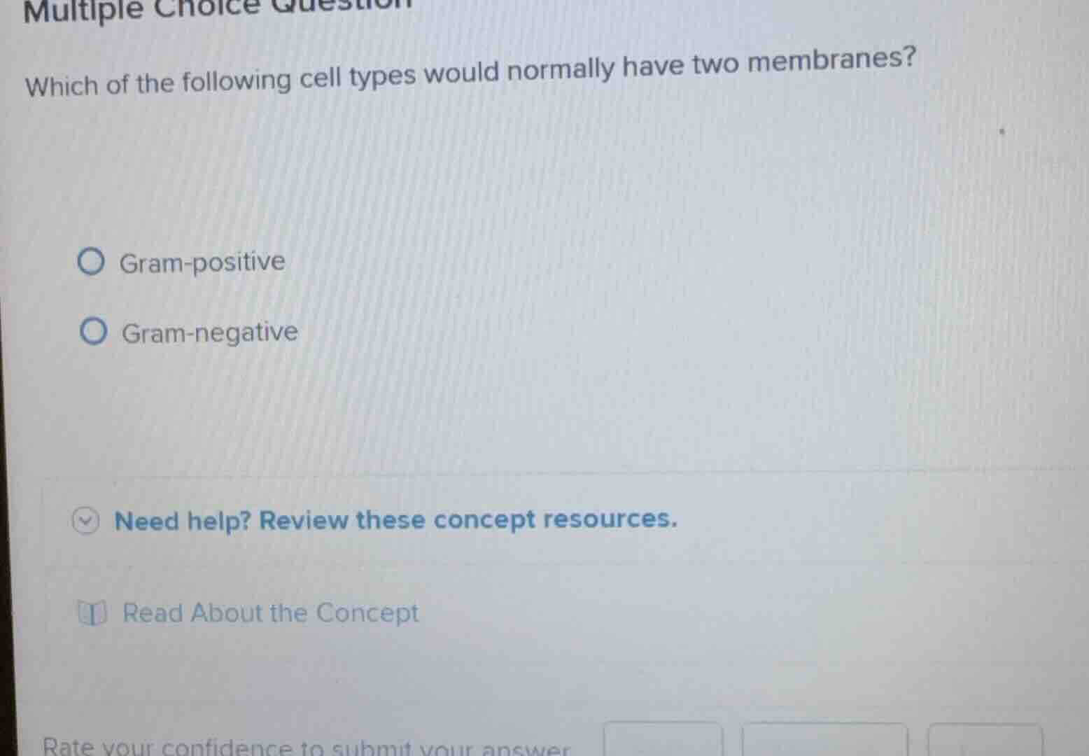 multiple choice question which of the following cell types would normal…