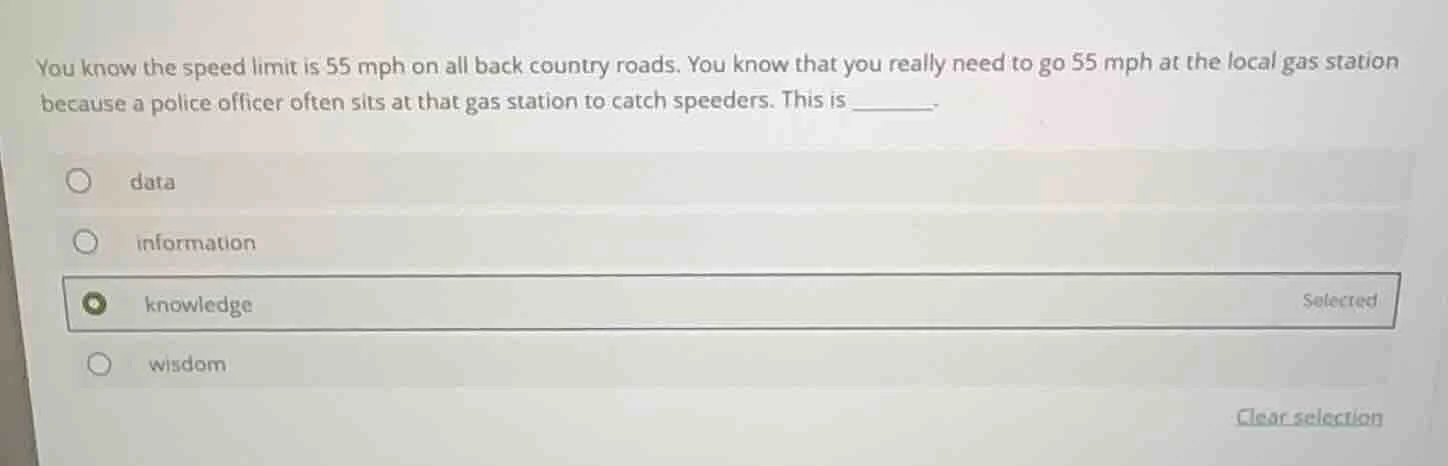 you know the speed limit is 55 mph on all back country roads. you know …