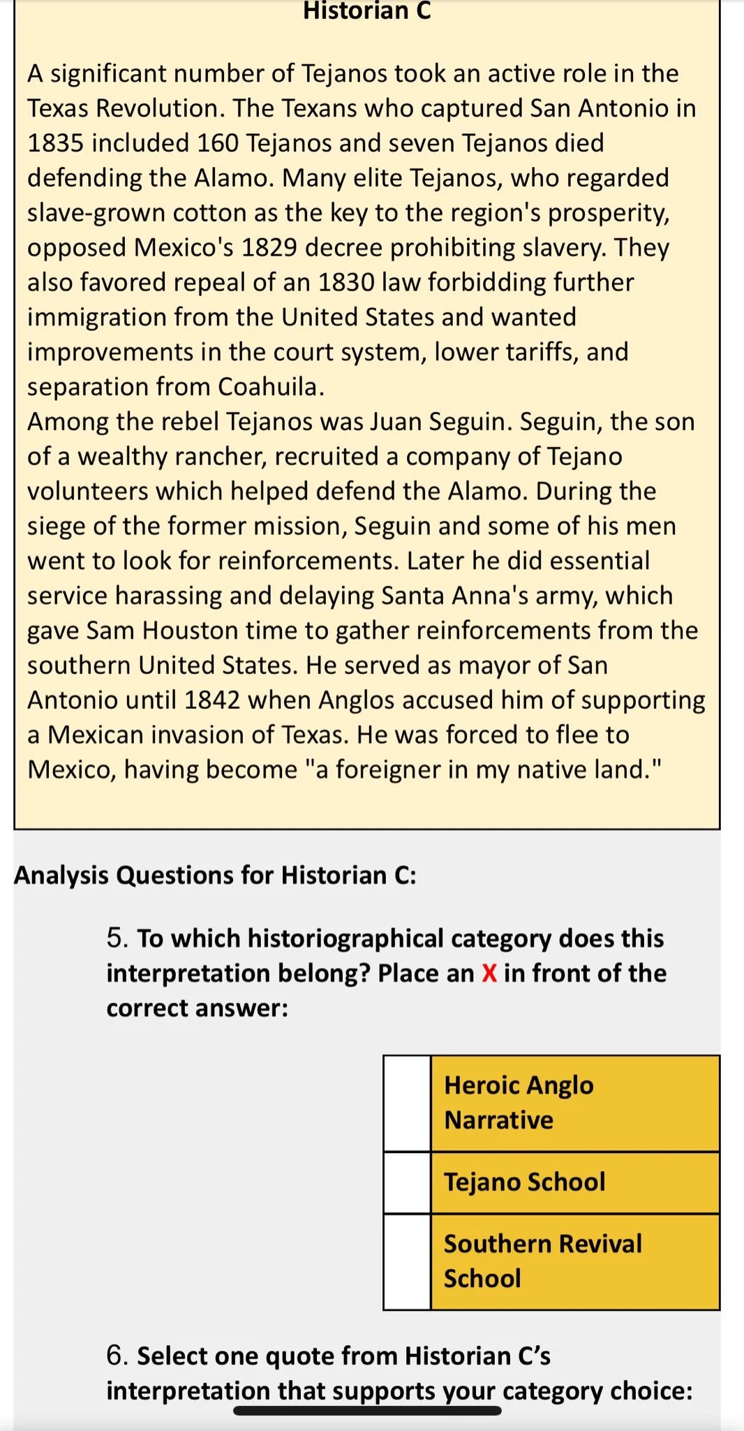 historian c a significant number of tejanos took an active role in the …