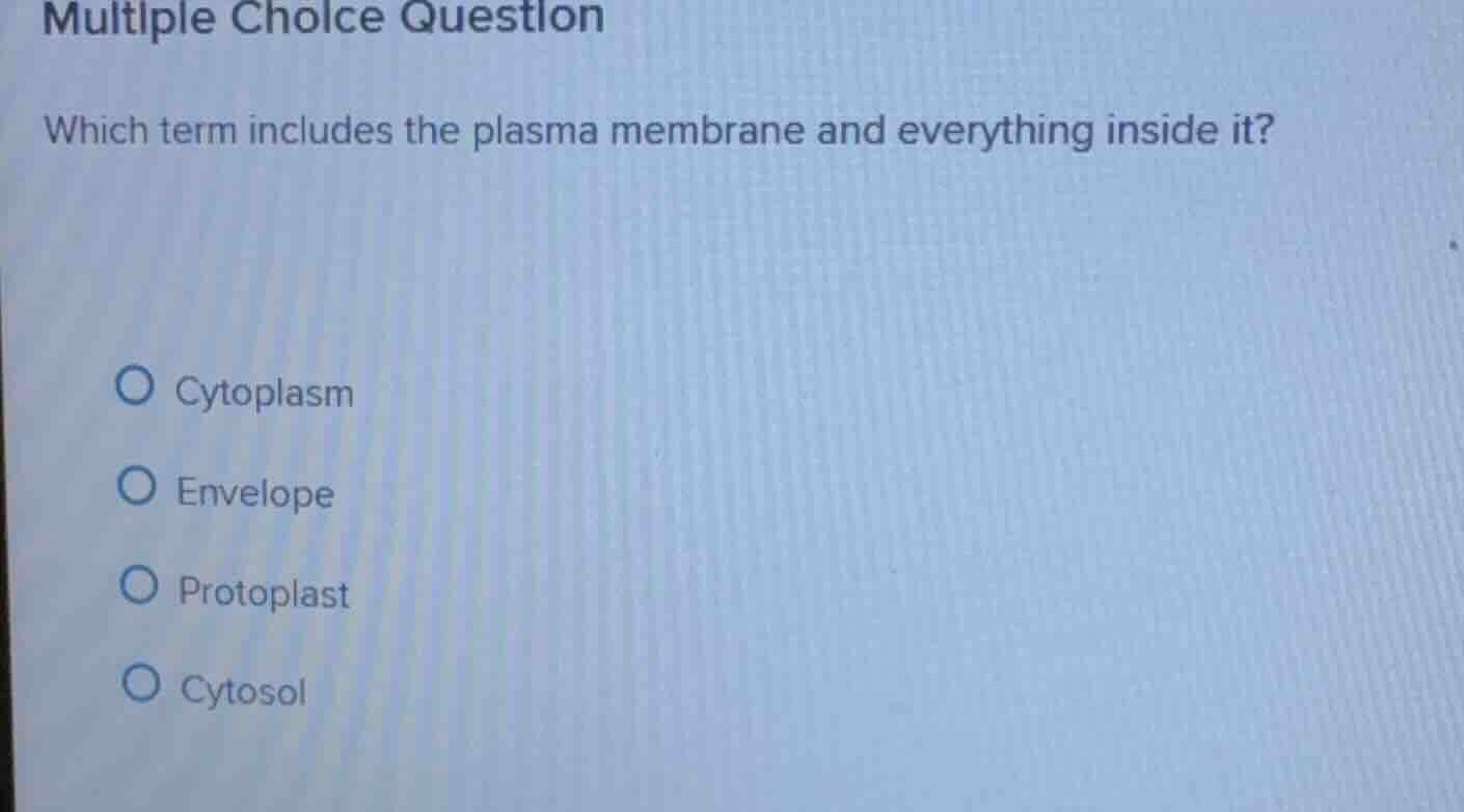 multiple choice question which term includes the plasma membrane and ev…