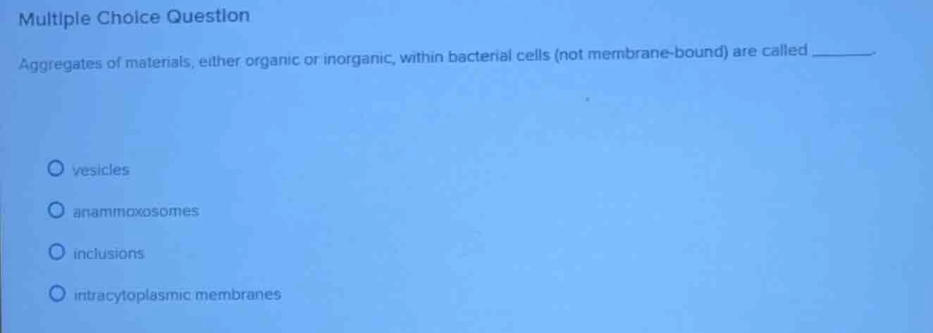 multiple choice question aggregates of materials, either organic or ino…