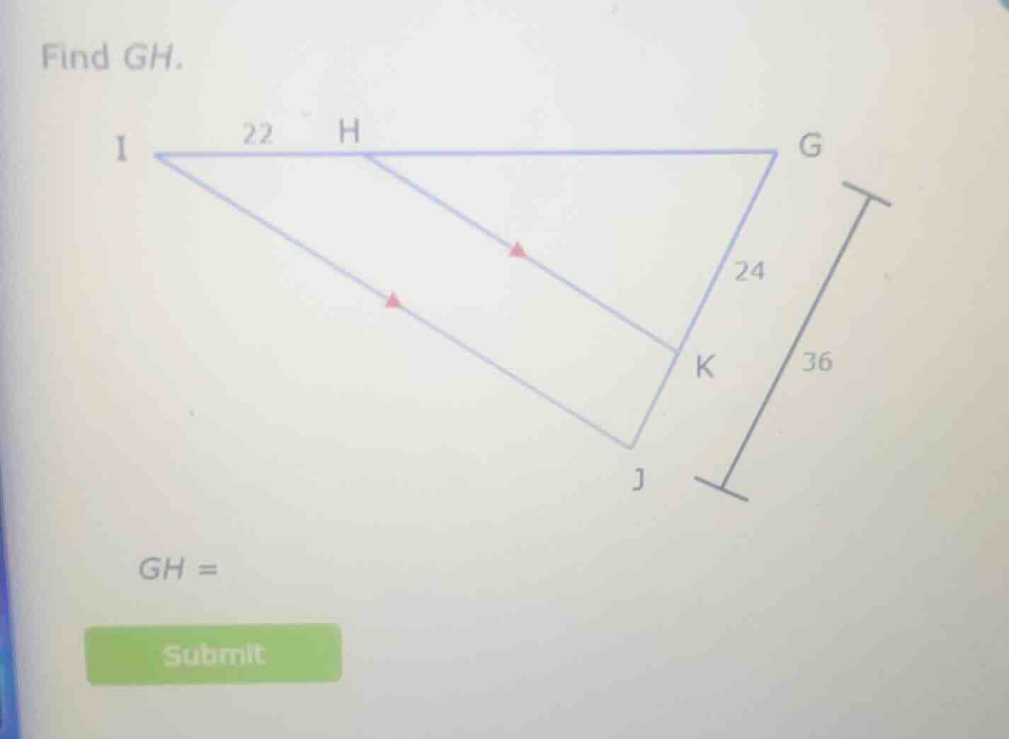 find gh. gh = submit