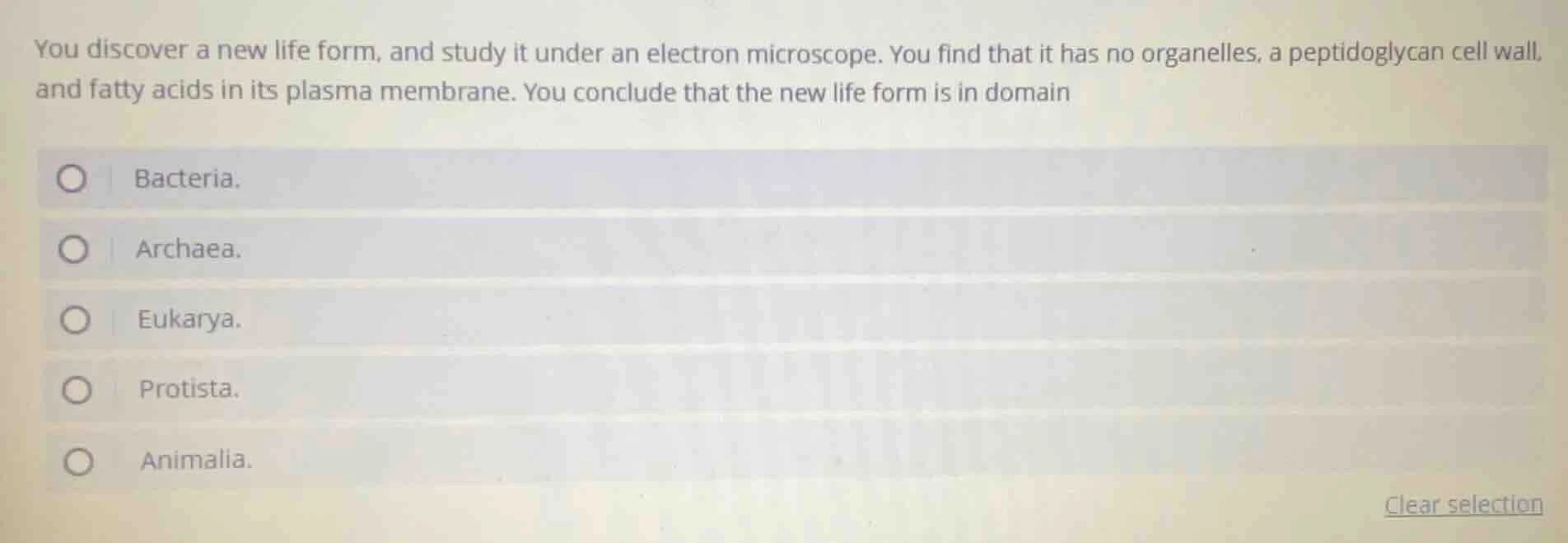 you discover a new life form, and study it under an electron microscope…