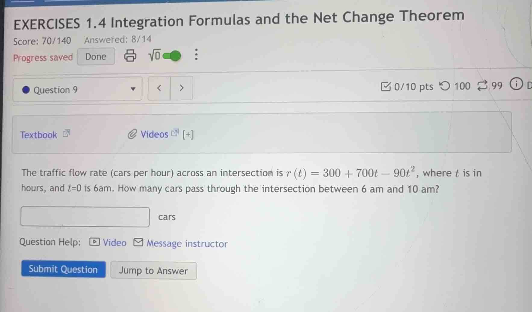exercises 1.4 integration formulas and the net change theorem score: 70…