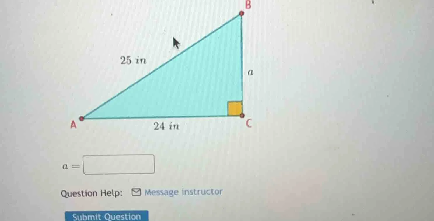 in the right triangle abc (right - angled at c), the length of ab is 25…