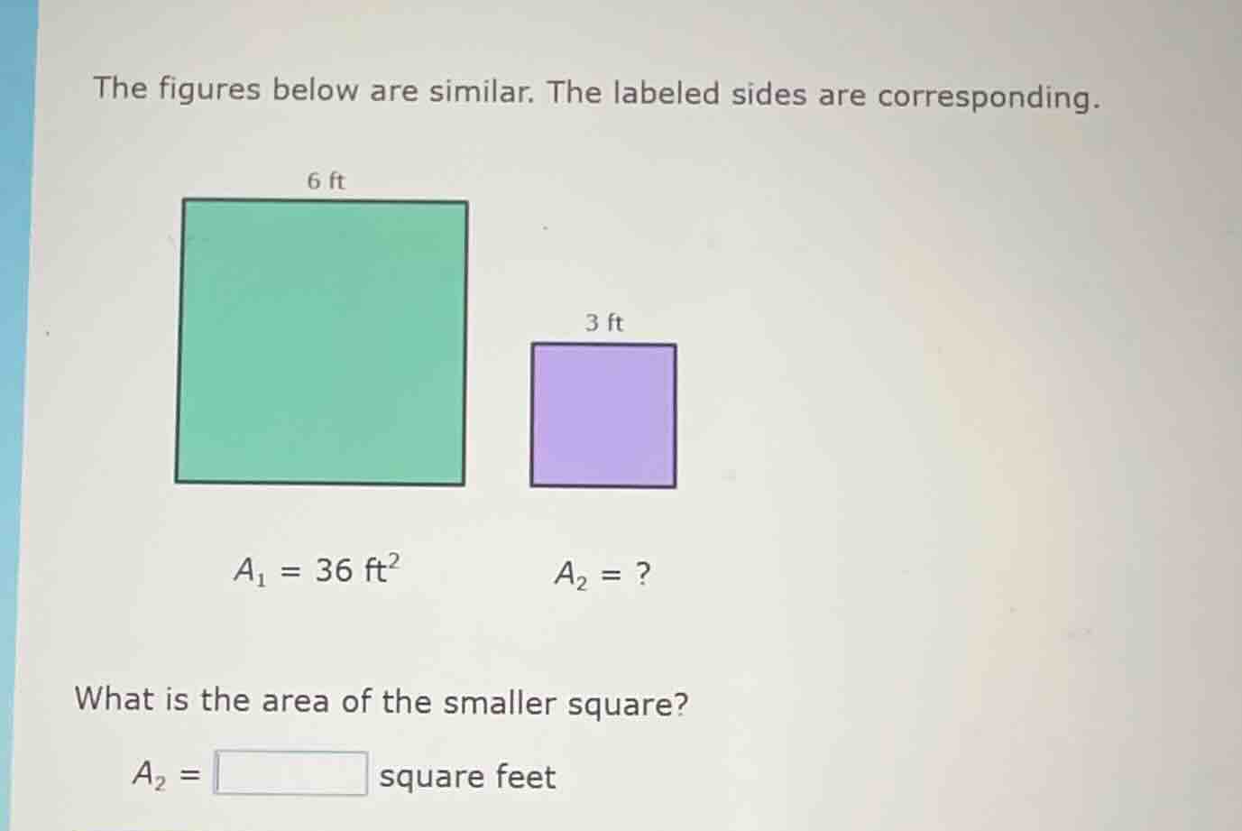 the figures below are similar. the labeled sides are corresponding. 6 f…