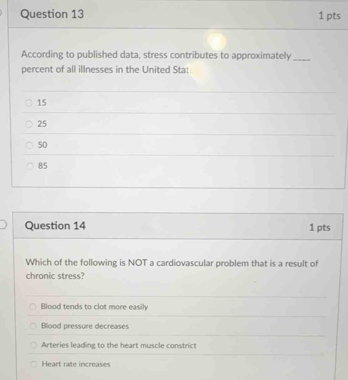 question 13 1 pts according to published data, stress contributes to ap…