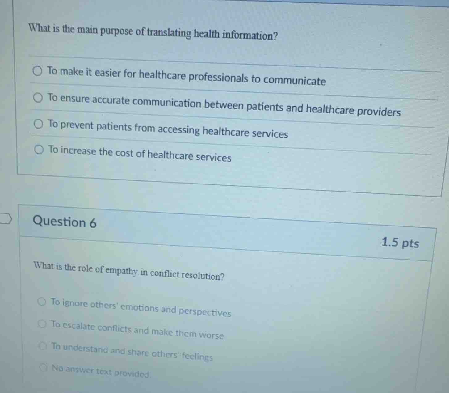 what is the main purpose of translating health information? to make it …