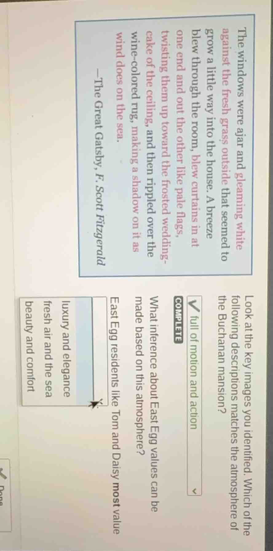 the windows were ajar and gleaming white against the fresh grass outsid…