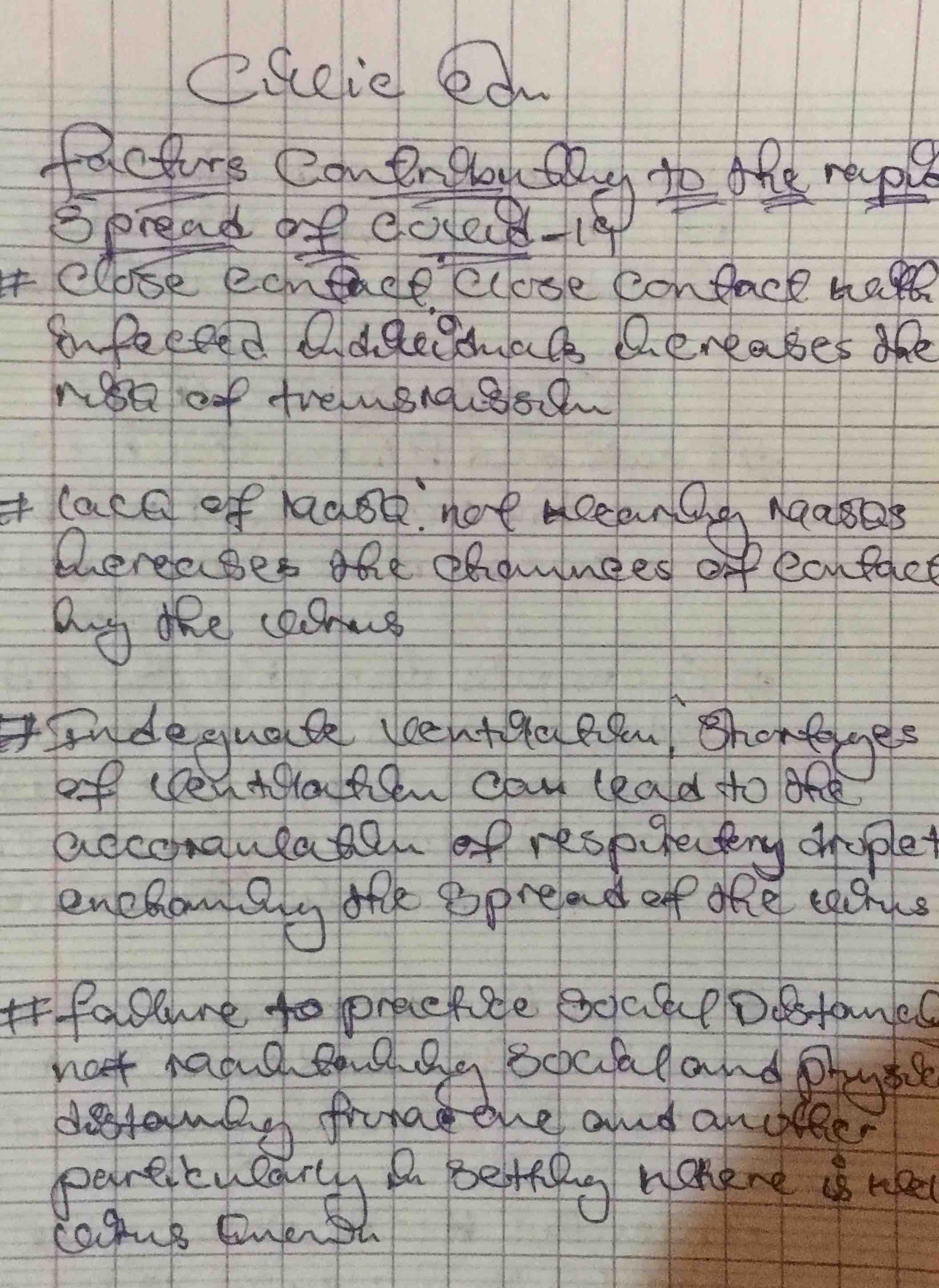 civic edu factors contributing to the rapid spread of covid - 19 # clos…