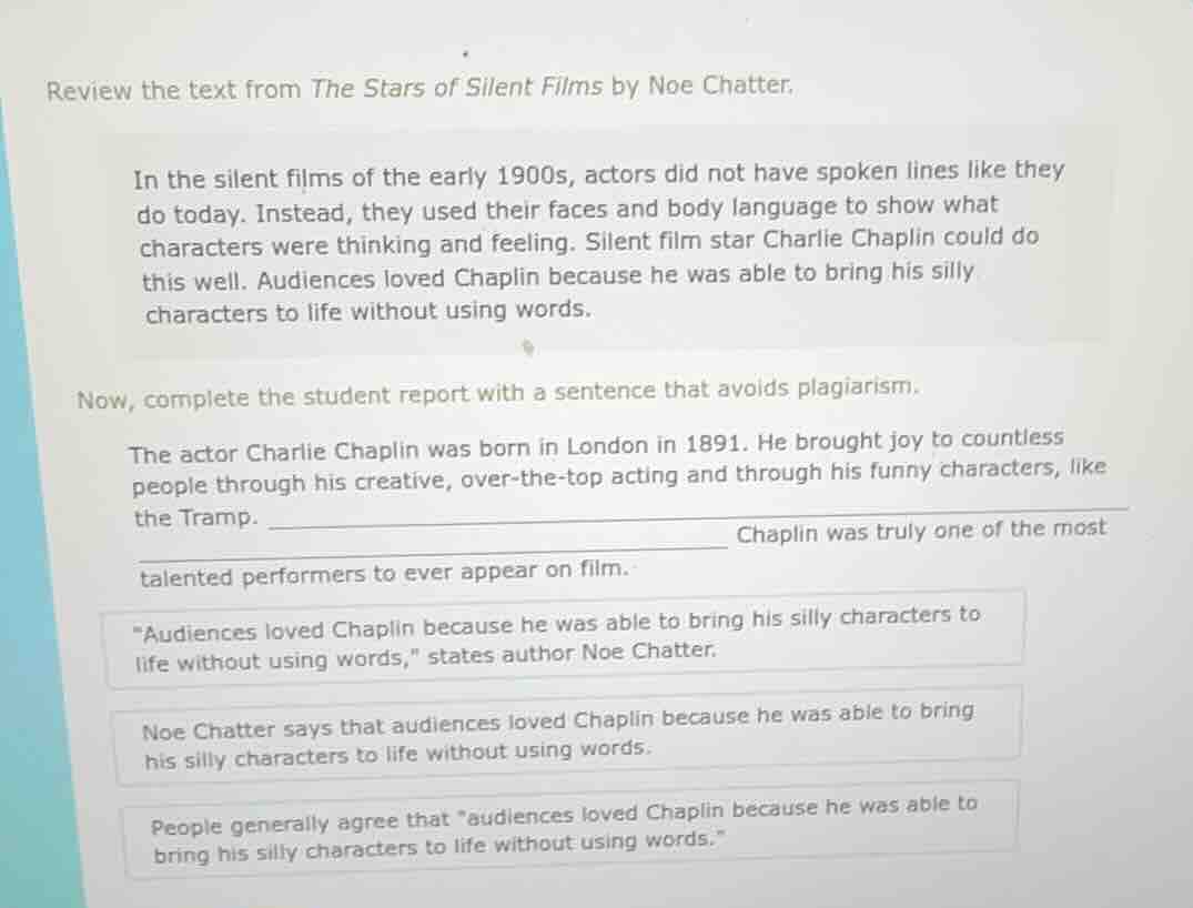 review the text from the stars of silent films by noe chatter. in the s…