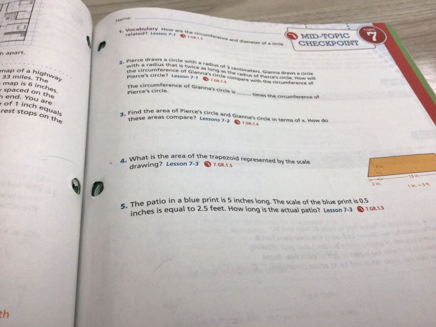 name: 1. vocabulary how are the circumference and diameter of a circle …