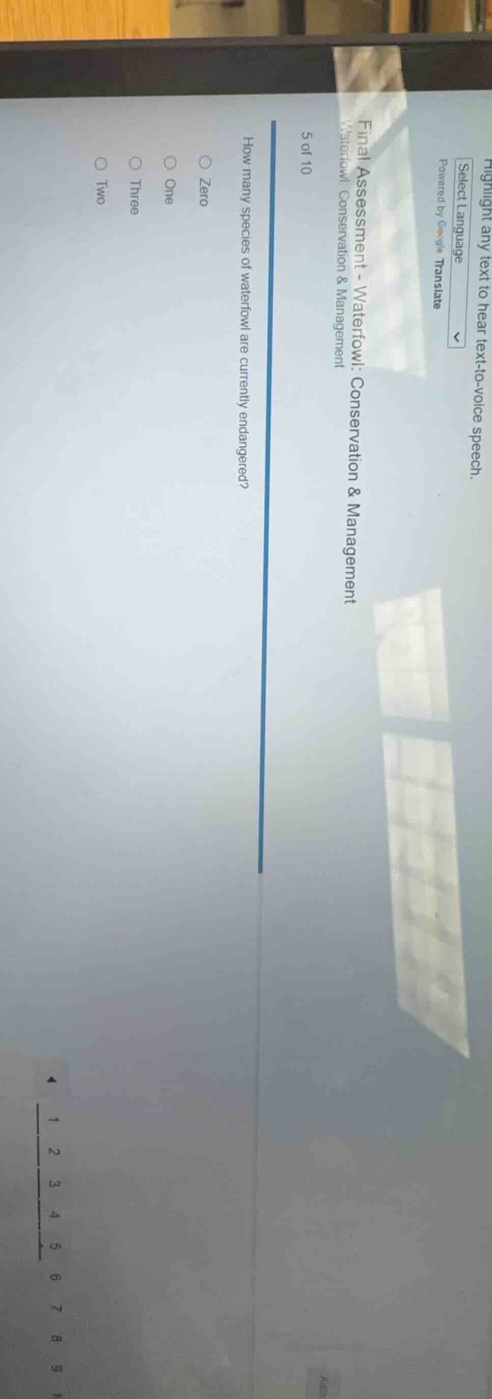 final assessment - waterfowl: conservation & management 5 of 10 how man…