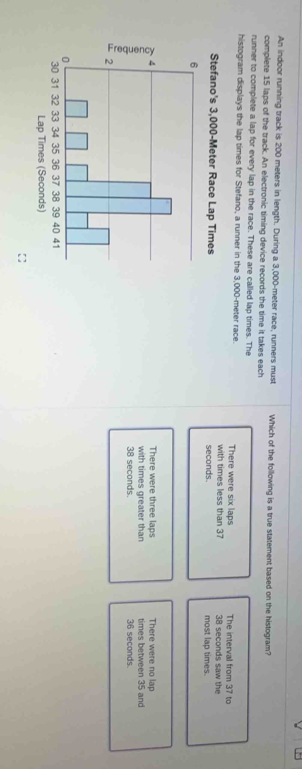 an indoor running track is 200 meters in length. during a 3,000 - meter…
